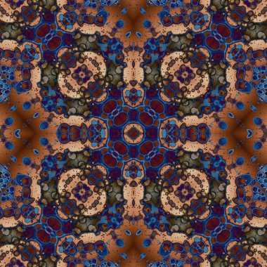 Kusursuz kare soyut desen. Sanat dokusu. Sanat mandala. Simetrik desen