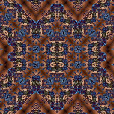 Kusursuz kare soyut desen. Sanat dokusu. Sanat mandala. Simetrik desen