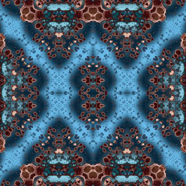 Kusursuz kare soyut desen. Sanat dokusu. Sanat mandala. Simetrik desen