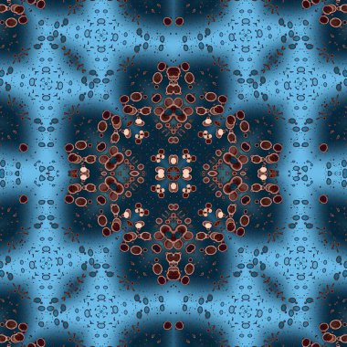 Kusursuz kare soyut desen. Sanat dokusu. Sanat mandala. Simetrik desen