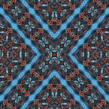 Kusursuz kare soyut desen. Sanat dokusu. Sanat mandala. Simetrik desen