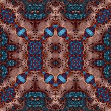 Kusursuz kare soyut desen. Sanat dokusu. Sanat mandala. Simetrik desen