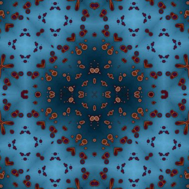 Kusursuz kare soyut desen. Sanat dokusu. Sanat mandala. Simetrik desen