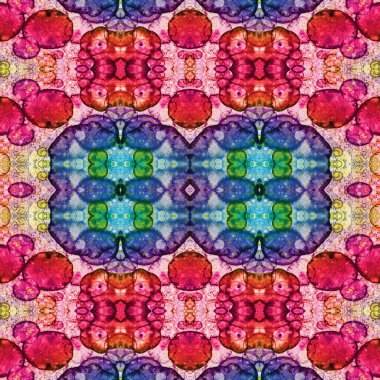 Kusursuz kare soyut desen. Sanat dokusu. Sanat mandala. Simetrik desen