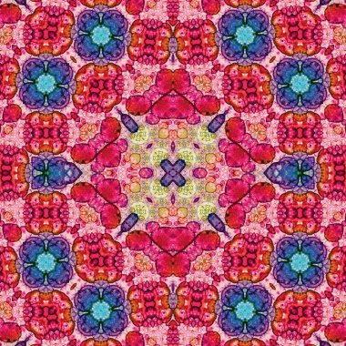 Kusursuz kare soyut desen. Sanat dokusu. Sanat mandala. Simetrik desen