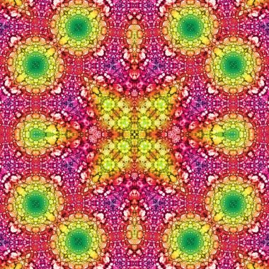 Kusursuz kare soyut desen. Sanat dokusu. Sanat mandala. Simetrik desen