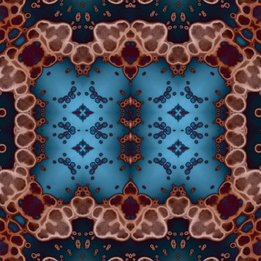 Kusursuz kare soyut desen. Sanat dokusu. Sanat mandala. Simetrik desen