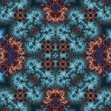 Kusursuz kare soyut desen. Sanat dokusu. Sanat mandala. Simetrik desen