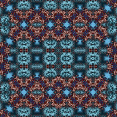 Kusursuz kare soyut desen. Sanat dokusu. Sanat mandala. Simetrik desen