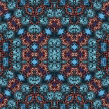 Kusursuz kare soyut desen. Sanat dokusu. Sanat mandala. Simetrik desen