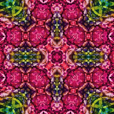 Kusursuz kare soyut desen. Sanat dokusu. Sanat mandala. Simetrik desen