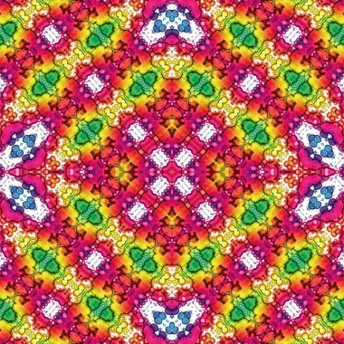 Kusursuz kare soyut desen. Sanat dokusu. Sanat mandala. Simetrik desen