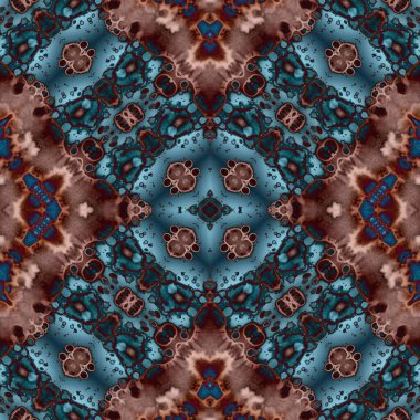 Kusursuz kare soyut desen. Sanat dokusu. Sanat mandala. Simetrik desen