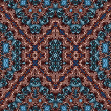 Kusursuz kare soyut desen. Sanat dokusu. Sanat mandala. Simetrik desen