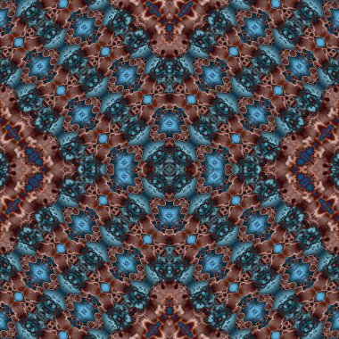 Kusursuz kare soyut desen. Sanat dokusu. Sanat mandala. Simetrik desen