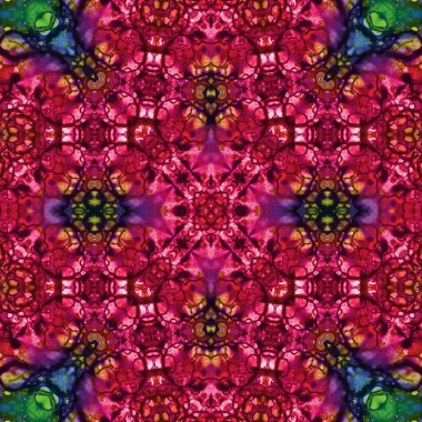 Kusursuz kare soyut desen. Sanat dokusu. Sanat mandala. Simetrik desen