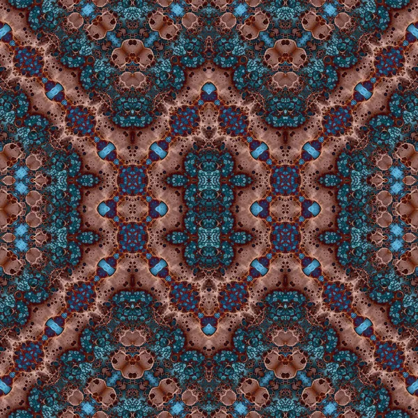 Kusursuz kare soyut desen. Sanat dokusu. Sanat mandala. Simetrik desen