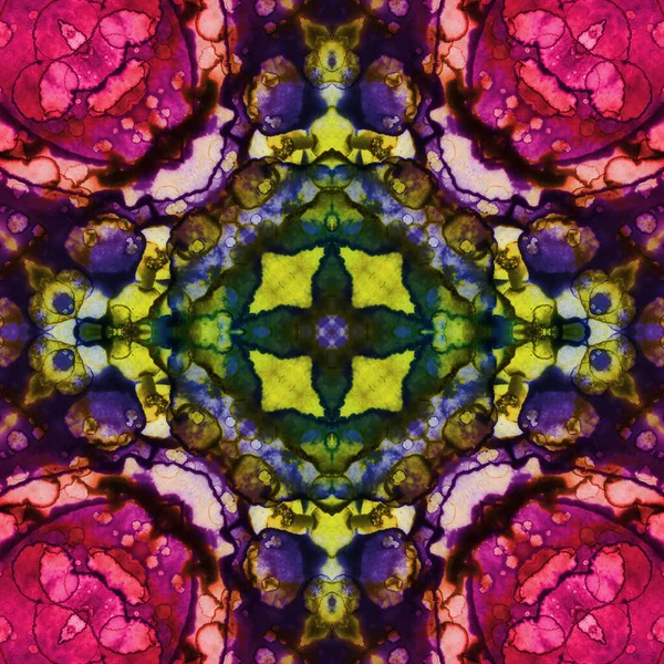 Kusursuz kare soyut desen. Sanat dokusu. Sanat mandala. Simetrik desen