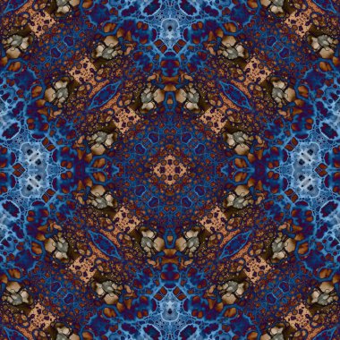 Kusursuz kare soyut desen. Sanat dokusu. Sanat mandala. Simetrik desen