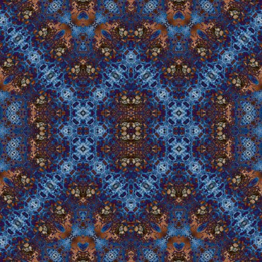 Kusursuz kare soyut desen. Sanat dokusu. Sanat mandala. Simetrik desen