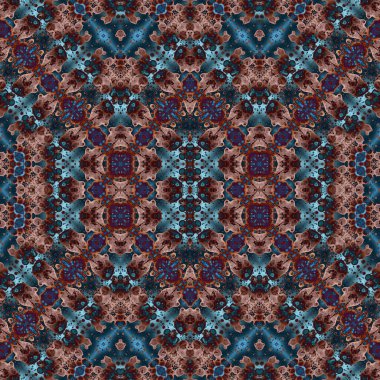 Kusursuz kare soyut desen. Sanat dokusu. Sanat mandala. Simetrik desen