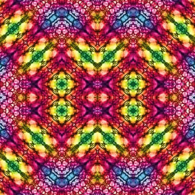 Kusursuz kare soyut desen. Sanat dokusu. Sanat mandala. Simetrik desen