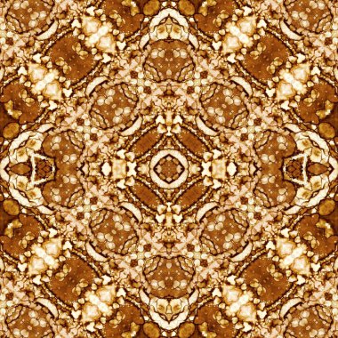 Kusursuz kare soyut desen. Sanat dokusu. Sanat mandala. Simetrik desen