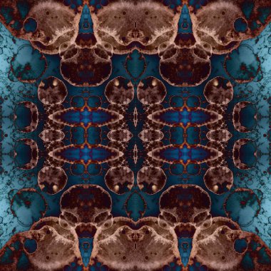 Kusursuz kare soyut desen. Sanat dokusu. Sanat mandala. Simetrik desen