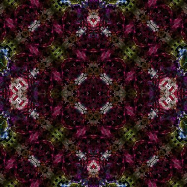 Kusursuz kare soyut desen. Sanat dokusu. Sanat mandala. Simetrik desen