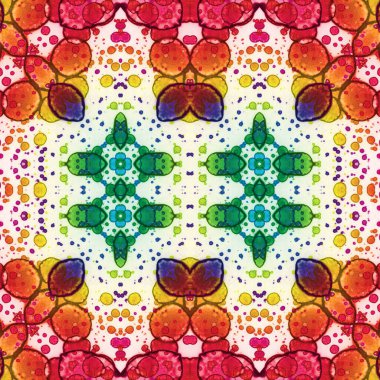 Kusursuz kare soyut desen. Sanat dokusu. Sanat mandala. Simetrik desen