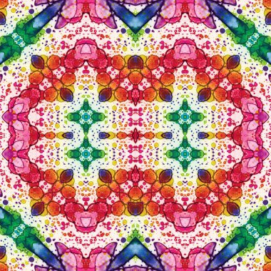 Kusursuz kare soyut desen. Sanat dokusu. Sanat mandala. Simetrik desen