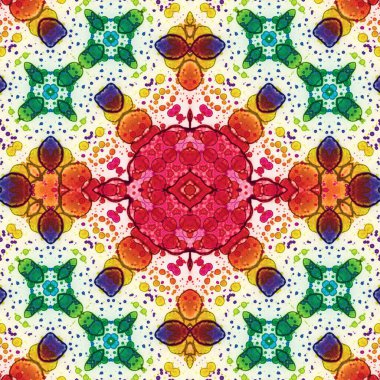 Kusursuz kare soyut desen. Sanat dokusu. Sanat mandala. Simetrik desen