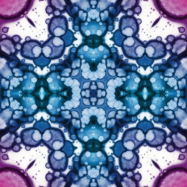 Kusursuz kare soyut desen. Sanat dokusu. Sanat mandala. Simetrik desen