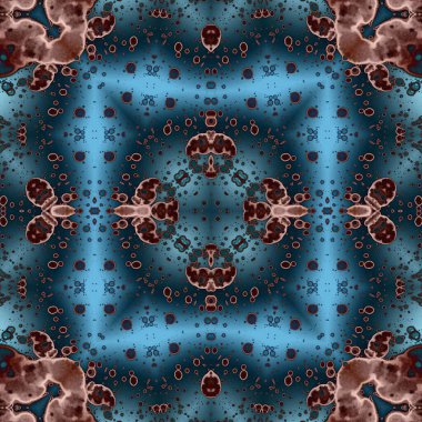 Kusursuz kare soyut desen. Sanat dokusu. Sanat mandala. Simetrik desen