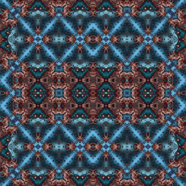 Kusursuz kare soyut desen. Sanat dokusu. Sanat mandala. Simetrik desen