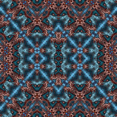 Kusursuz kare soyut desen. Sanat dokusu. Sanat mandala. Simetrik desen