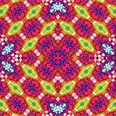 Kusursuz kare soyut desen. Sanat dokusu. Sanat mandala. Simetrik desen