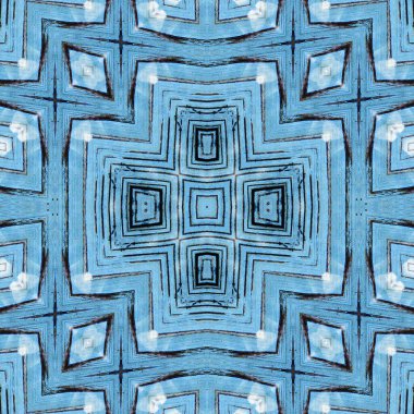 Kusursuz kare soyut desen. Sanat dokusu. Sanat mandala. Simetrik desen