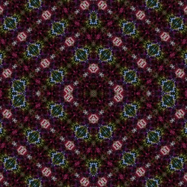 Kusursuz kare soyut desen. Sanat dokusu. Sanat mandala. Simetrik desen