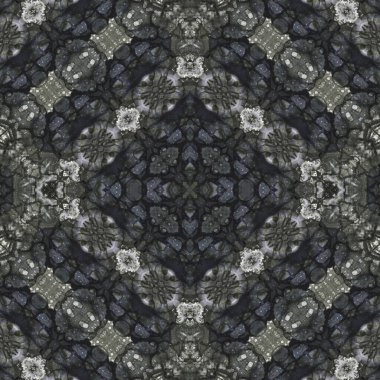 Kusursuz kare soyut desen. Sanat dokusu. Sanat mandala. Simetrik desen