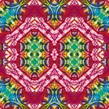 Kusursuz kare soyut desen. Sanat dokusu. Sanat mandala. Simetrik desen