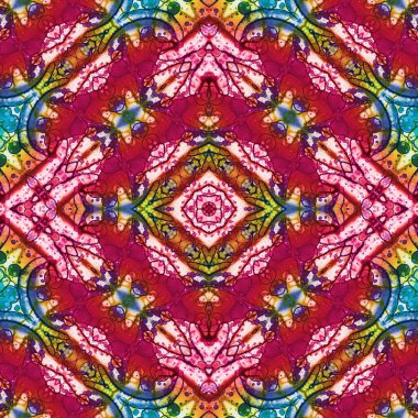 Kusursuz kare soyut desen. Sanat dokusu. Sanat mandala. Simetrik desen