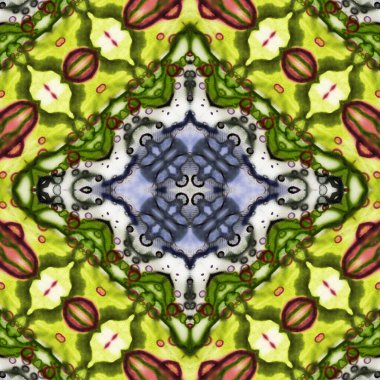 Kusursuz kare soyut desen. Sanat dokusu. Sanat mandala. Simetrik desen