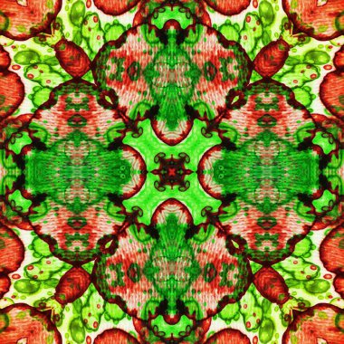 Kusursuz kare soyut desen. Sanat dokusu. Sanat mandala. Simetrik desen