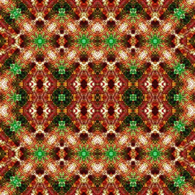 Kusursuz kare soyut desen. Sanat dokusu. Sanat mandala. Simetrik desen