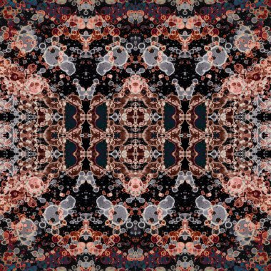 Kusursuz kare soyut desen. Sanat dokusu. Sanat mandala. Simetrik desen