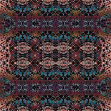 Kusursuz kare soyut desen. Sanat dokusu. Sanat mandala. Simetrik desen