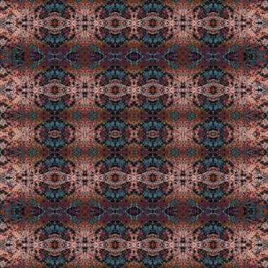 Kusursuz kare soyut desen. Sanat dokusu. Sanat mandala. Simetrik desen