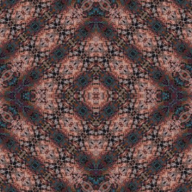 Kusursuz kare soyut desen. Sanat dokusu. Sanat mandala. Simetrik desen