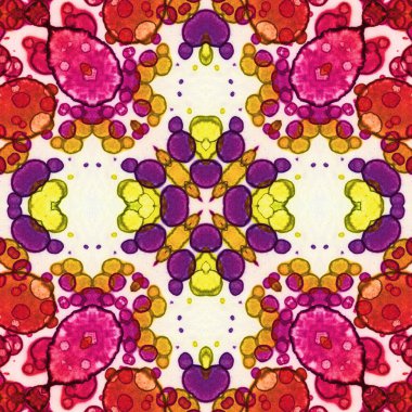 Kusursuz kare soyut desen. Sanat dokusu. Sanat mandala. Simetrik desen